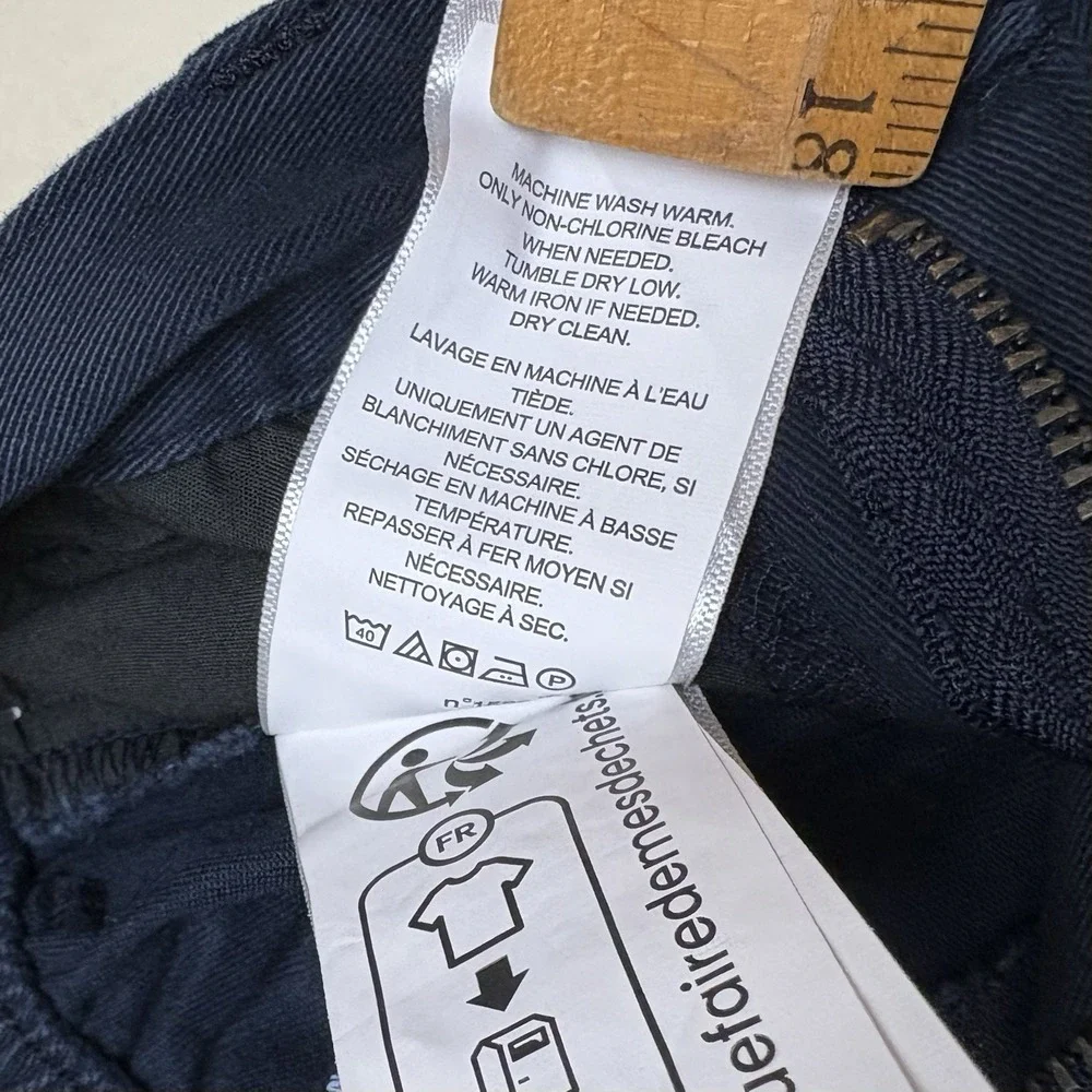 Ralph Lauren Navy Blue Chino Dress Pants Baby Boy Sz 9 Months Polo Pony Logo